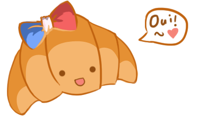 cute croissant image